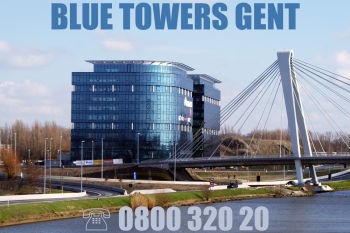 Ghelamco arena & de Blue Towers in Gent