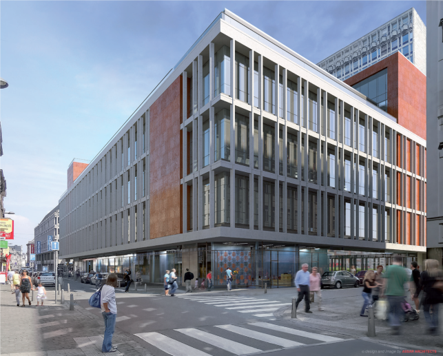 Nieuwbouw kantoren te huur in Luik